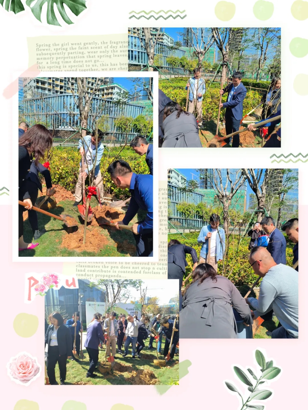 植树志愿服务，党建教学服务事业部党支部开展春暖花开 “植”得期待植树志愿服务活动,深投教育集团